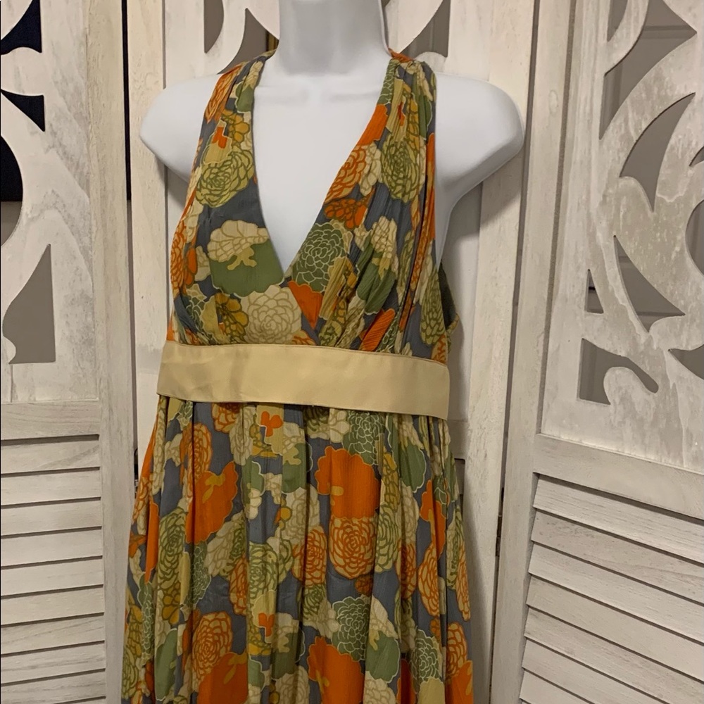 Betsy Johnson Floral Silk Dress